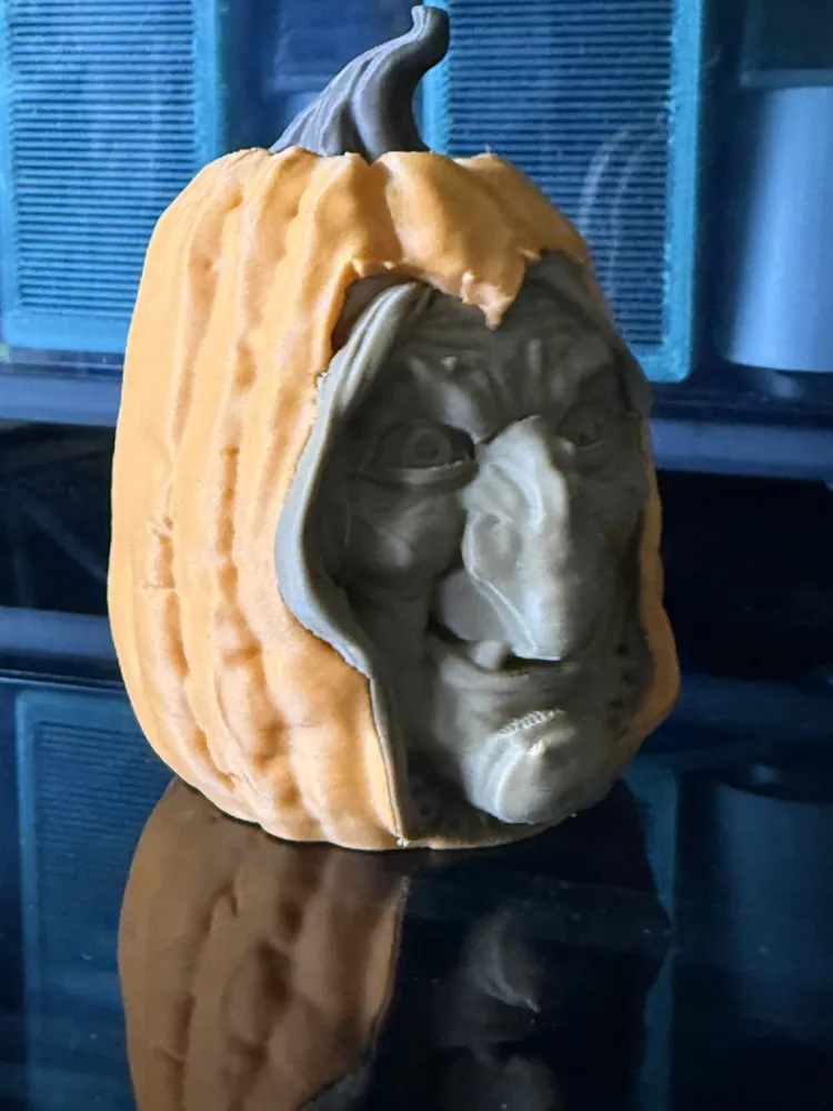 Pumpkin Witch Halloween - Free 3D Print Model - MakerWorld