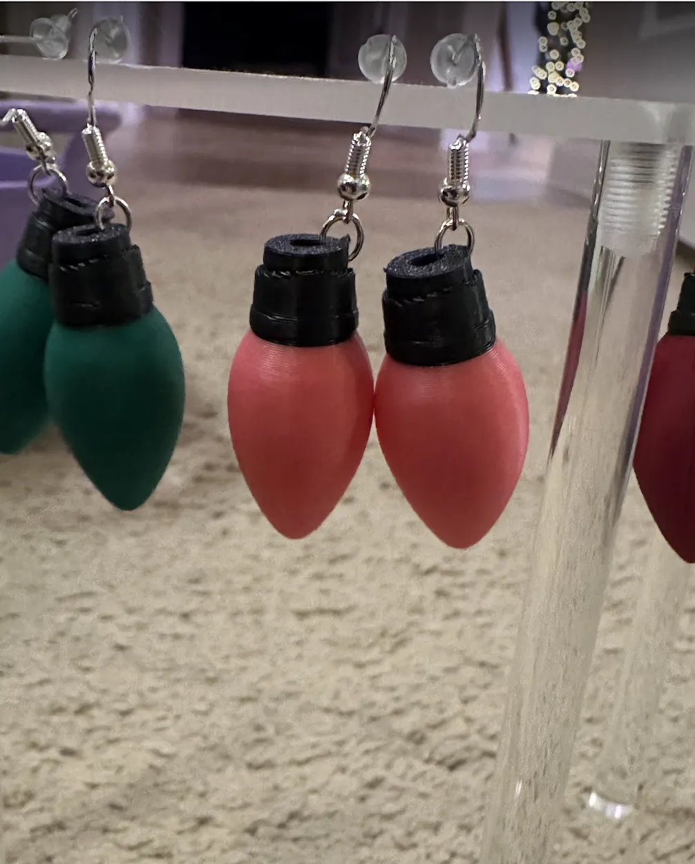 Christmas Bulb Earrings view 4