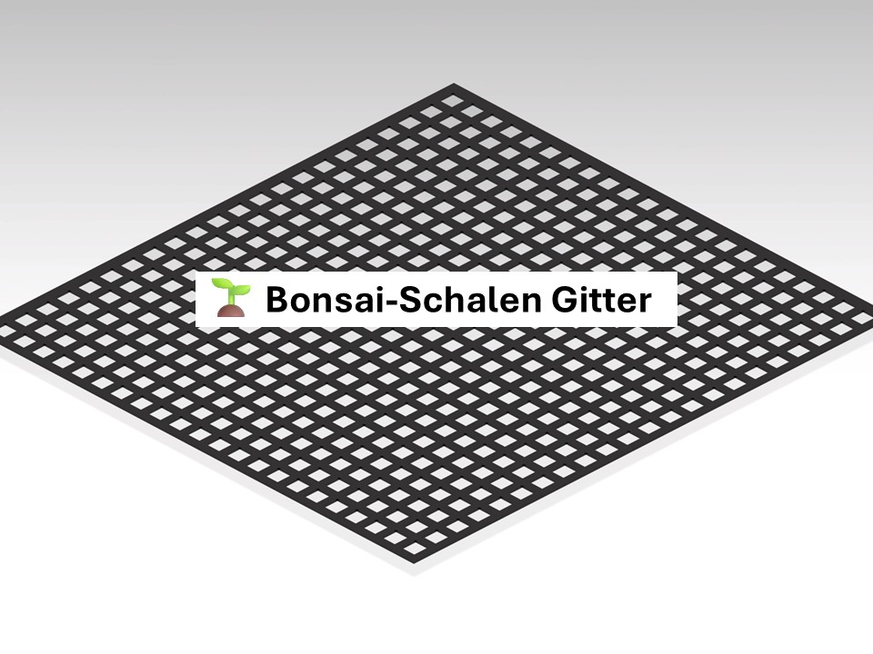 Bonsai-Schalen Gitter– Drainagegitter zuschneidbar