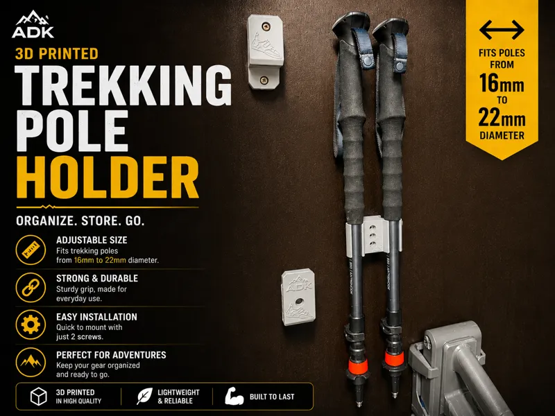 Trekking Pole Holder (16–22mm)