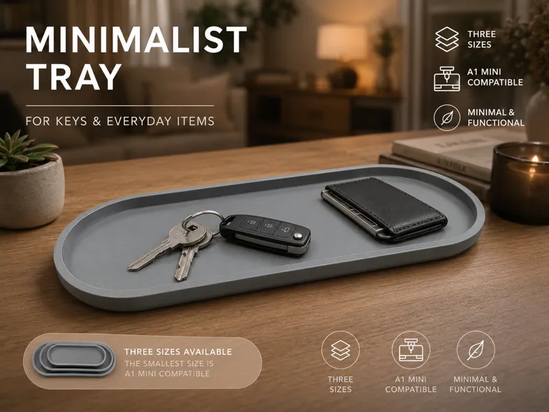 Minimalist Desk & Entryway Tray| 3 Sizes Included