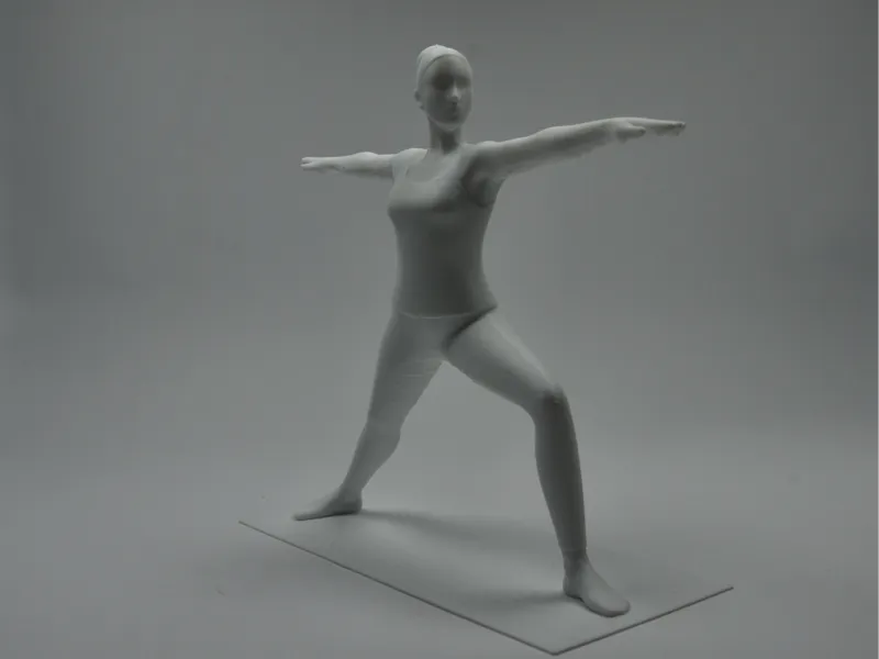 Yoga warrior pose