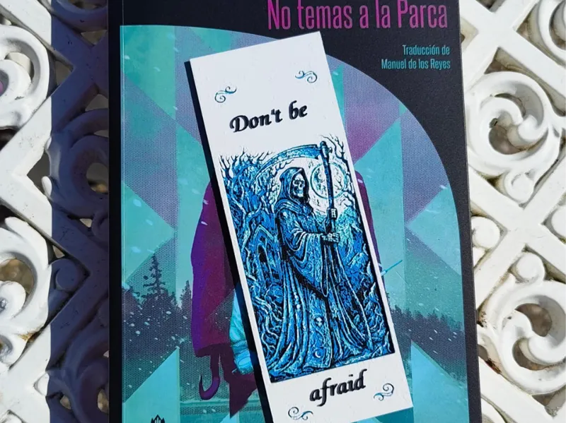 Marcapáginas "No temas a la parca"