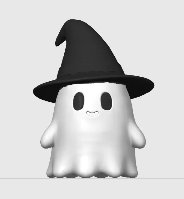 Mini ghost with colour and hat - Free 3D Print Model - MakerWorld
