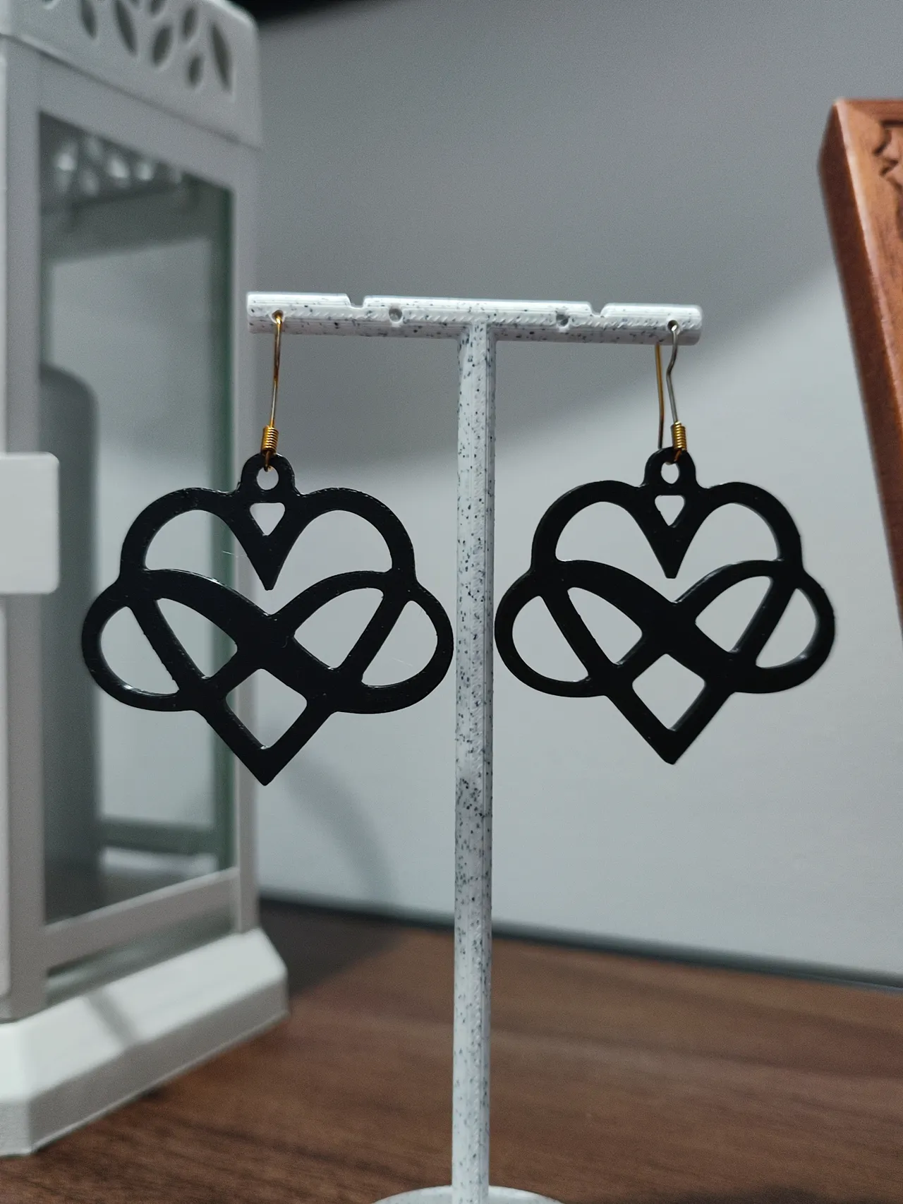 Aretes Corazón Infinito view 3