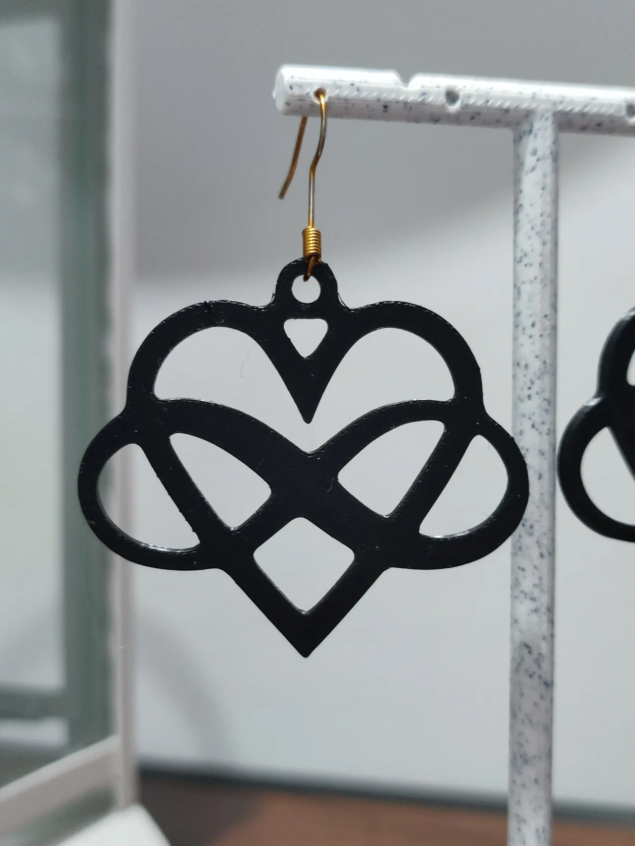 Aretes Corazón Infinito view 4