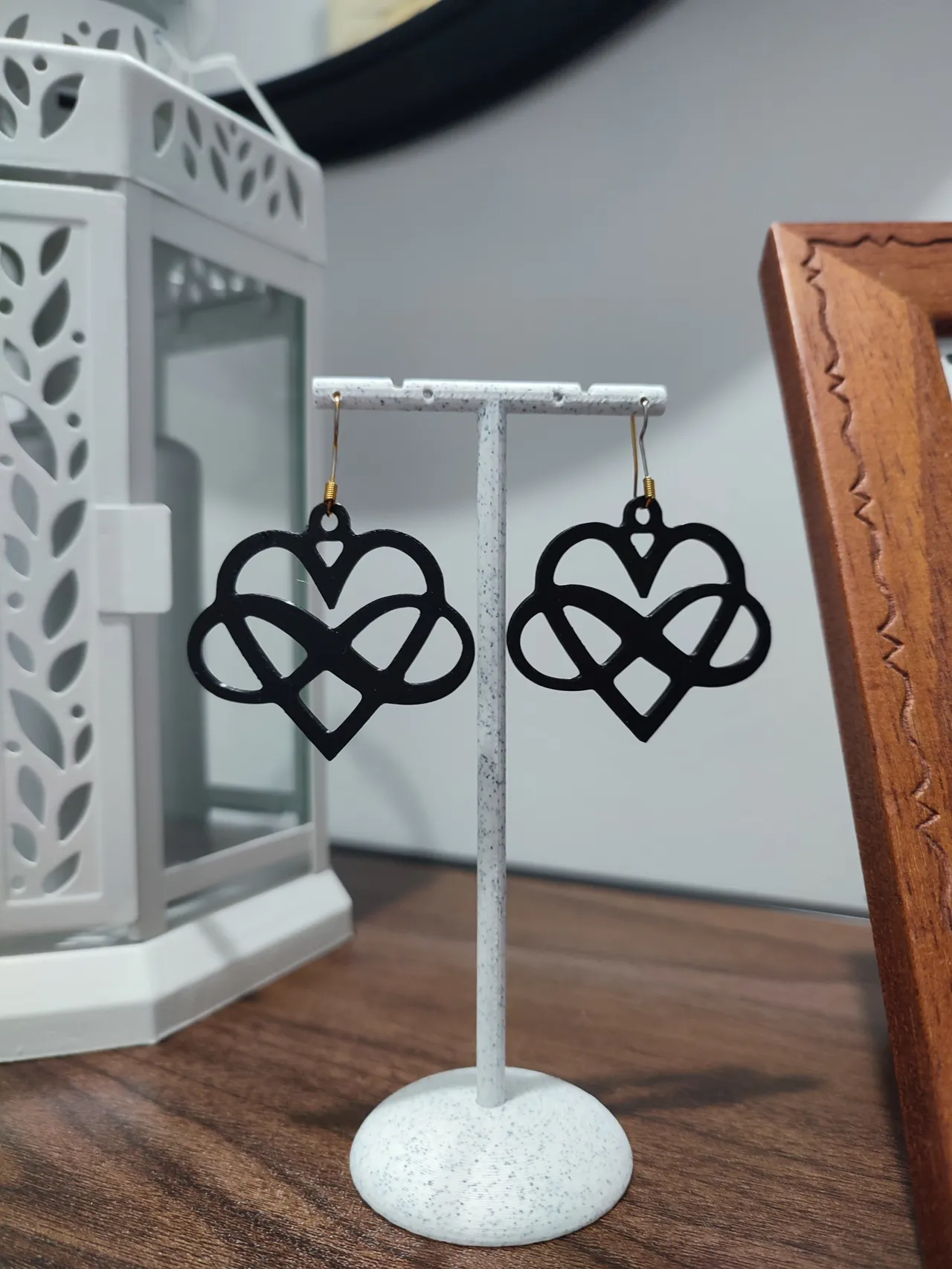 Aretes Corazón Infinito view 2