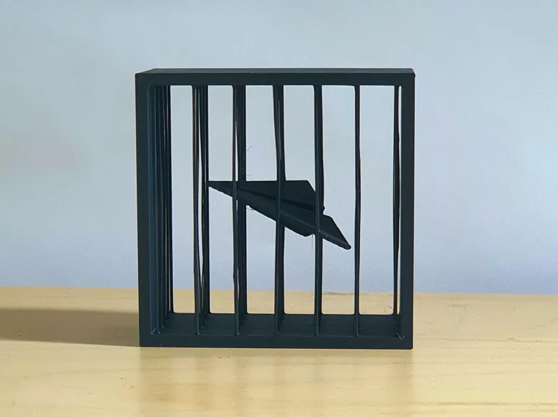 Suspended Paper Airplane