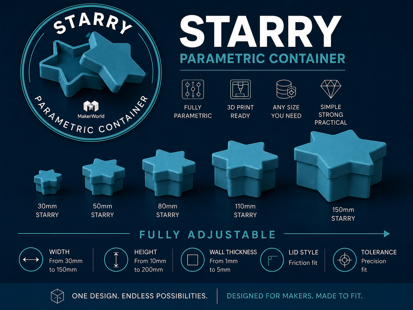 Starry - Parametric Star Container