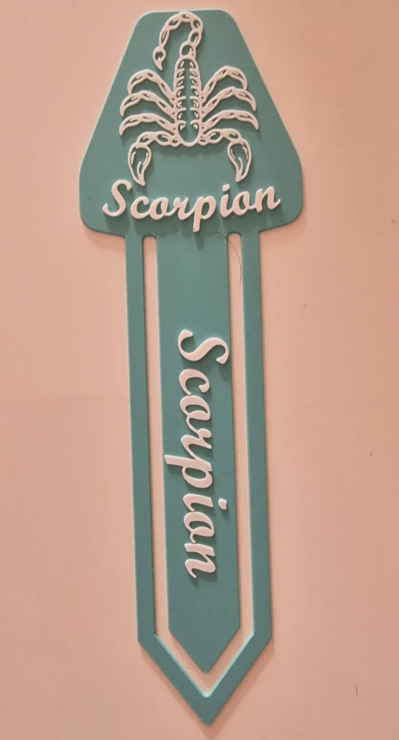 marque page zodiaque scorpion