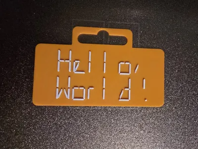 Customizable 14-Segment Display Name Tag
