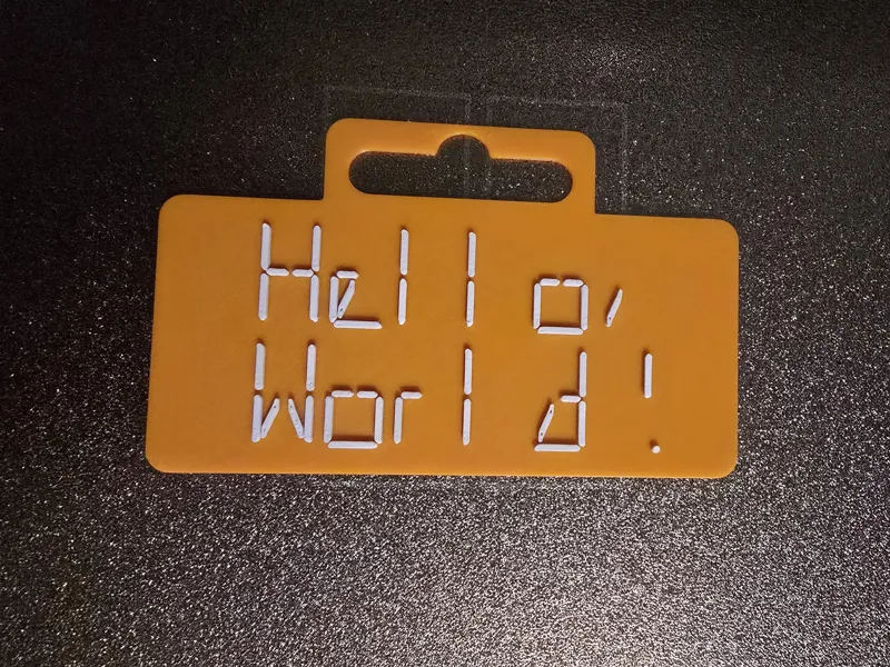 Customizable 14-Segment Display Name Tag