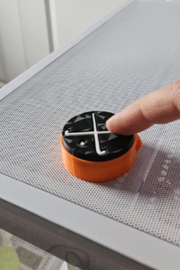 Field Hockey Stick Ball Clicker Fidget Keychain