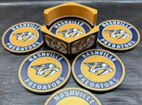 Nashville Predators Coaster Set & Stand