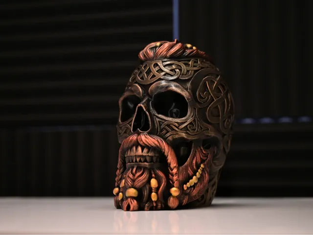 Viking Warrior Skull Wikinger Schädel