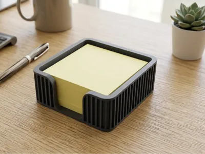 Modern Ribbed Box for Sticky Note - only 55g