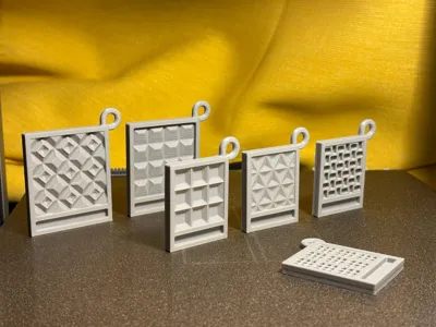 Soviet concrete fence "ПО-2" keychain