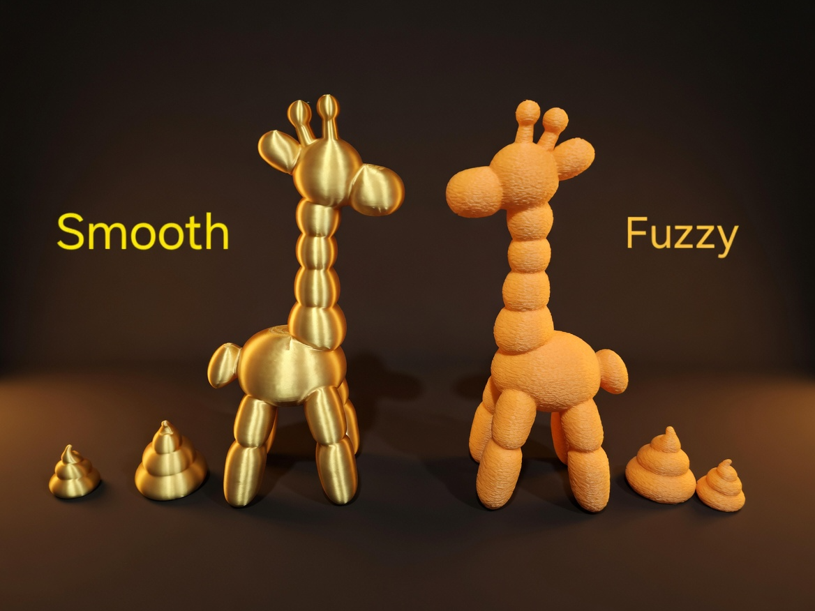 Fuzzy Balloon Giraffe - Funny Bathroom Gag Gift