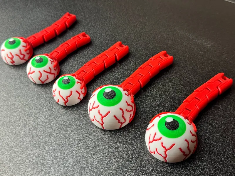 Flexi bloody eye keychain