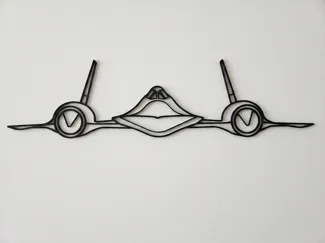 Lockheed SR-71 Blackbird Front Wall Art