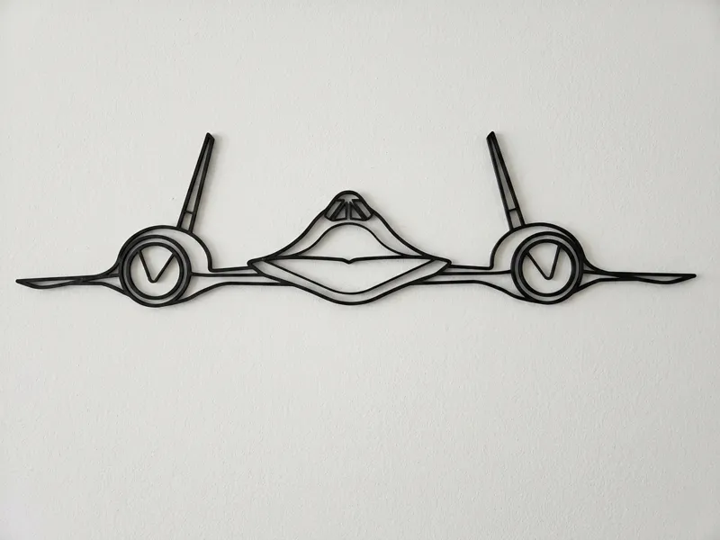 Lockheed SR-71 Blackbird Front Wall Art