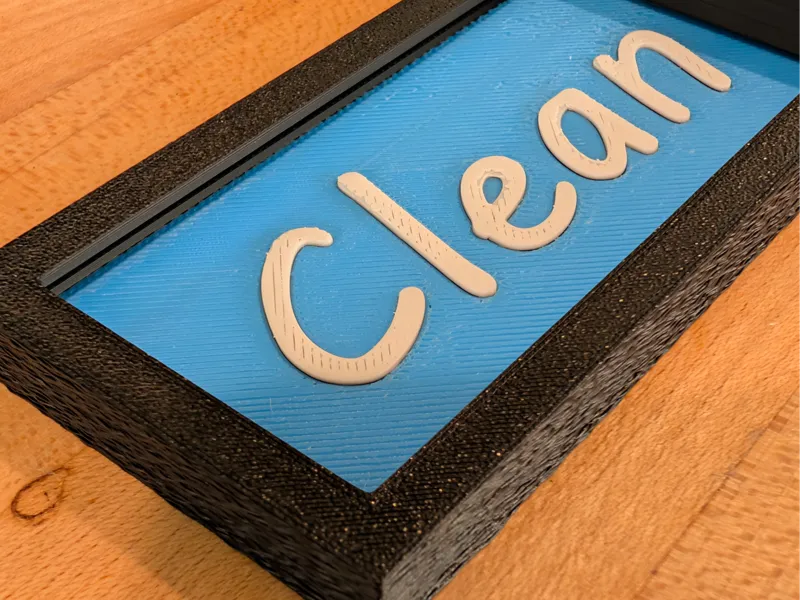 Dishwasher Sign - Fuzzy Ironed - 8x2 Magnets - AMS