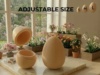 Standing Easter EGG, Adjustable size - hiding spot