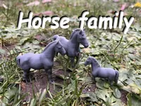 Famille de chevaux de la ferme — photo 2