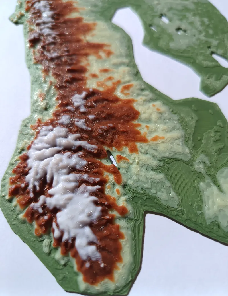 Terrain Map - Colored - Scandinavia - No AMS