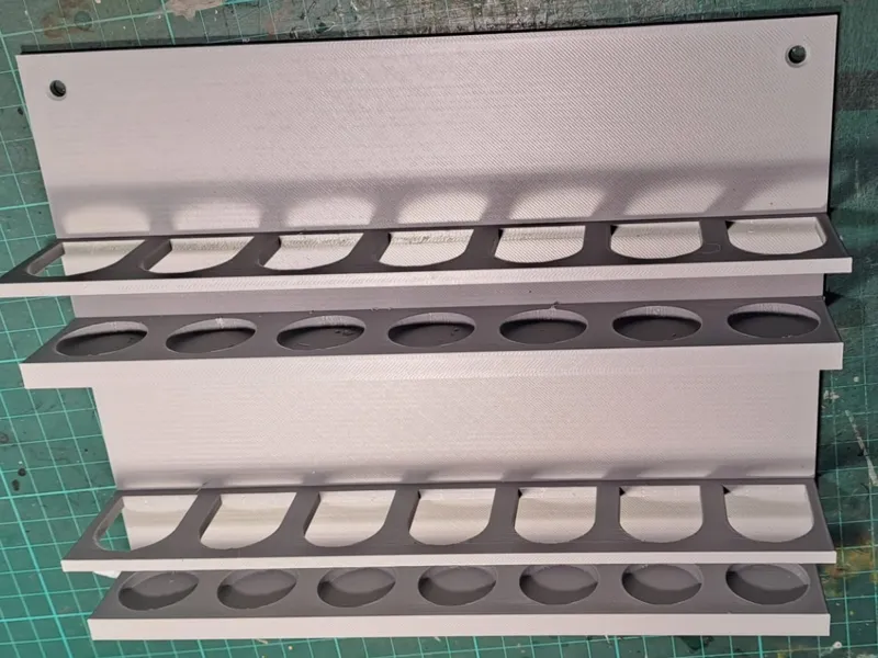 Farbregal für 14 Dropper Bottles