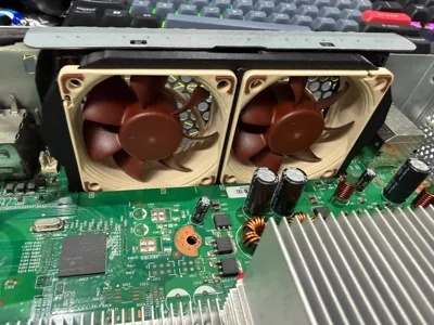 Xbox 360 fat fans mod - Noctua 60mm fans adapter