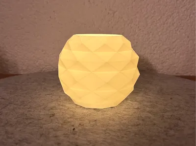Tealight Lantern with Facets