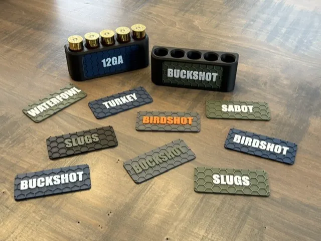 Magnetic Gun Cabinet 12ga Shotgun Shell Holder -V2