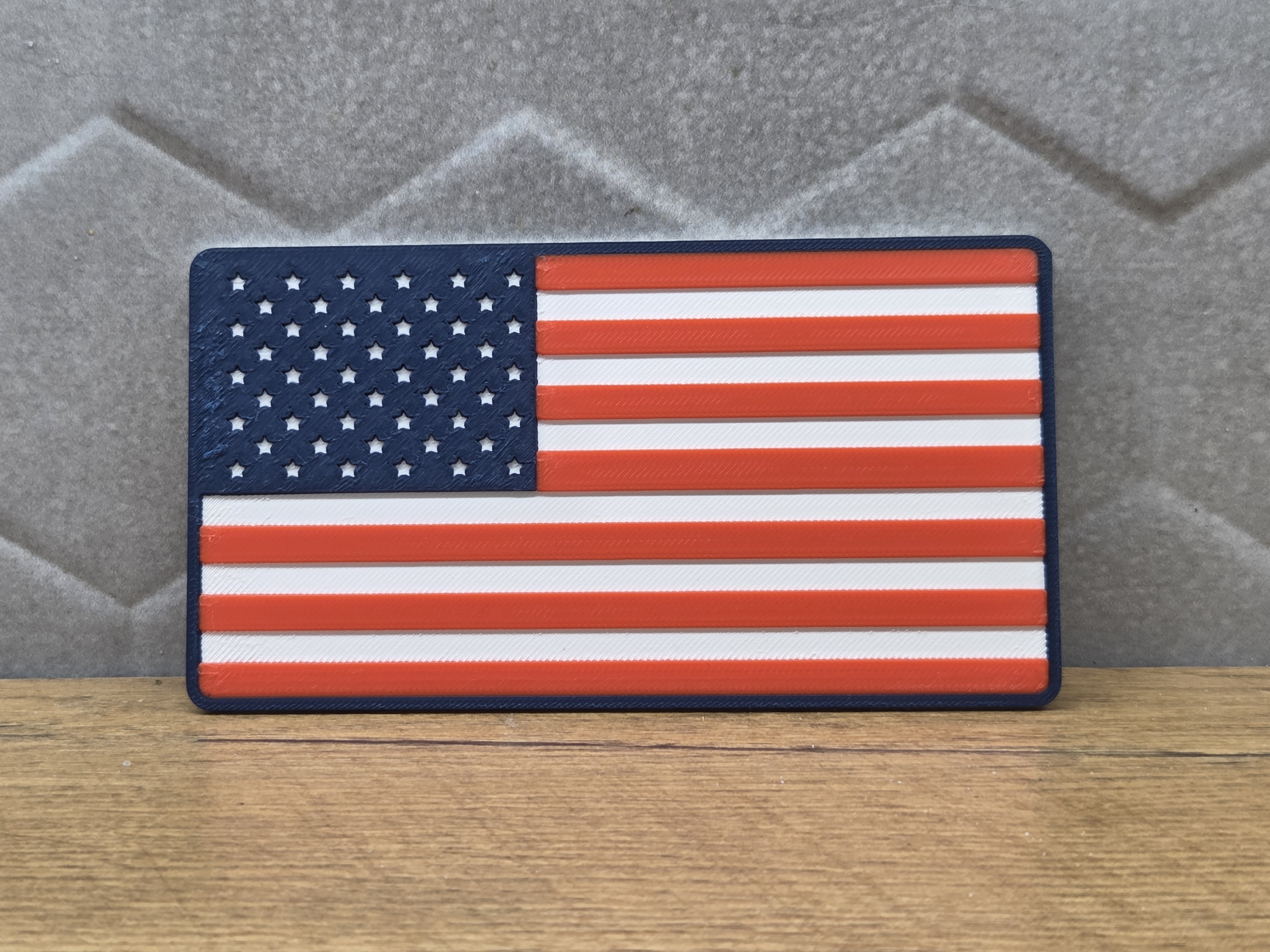 Miniatura 2 do modelo 3D US Flag Coaster / Decor