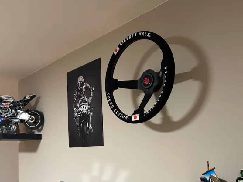 Steering wheel wall mount