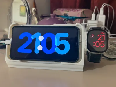 Iphone promax apple watch and airpods dock station