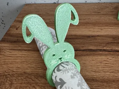 Easter Bunnies  Ring Bunny on Napkins