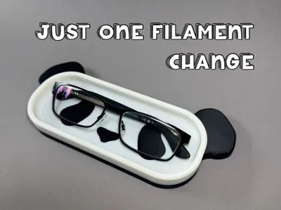 Panda glasses holder
