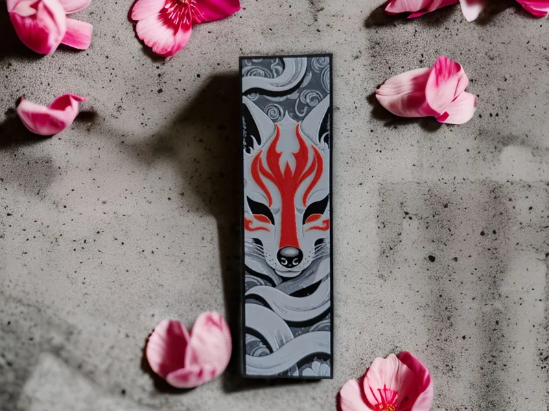 Kitsune Mask Bookmark | HueForge Art | Spirit Fox