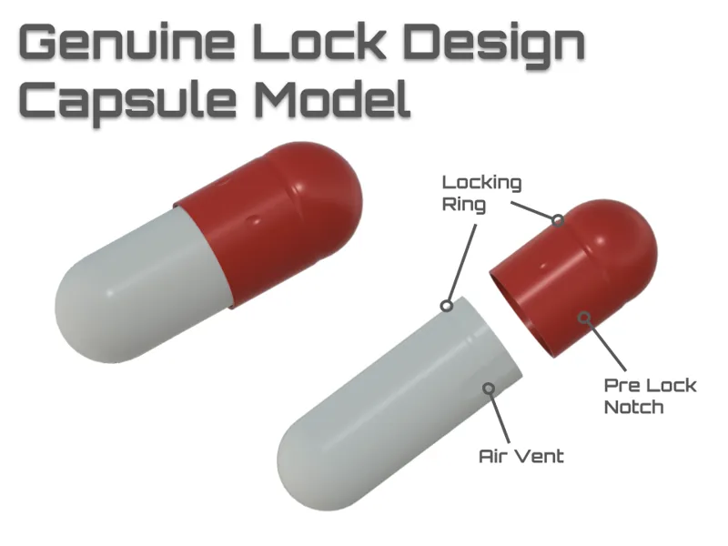 Genuine Lock Design Capsule Model