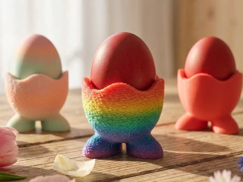 Cute Bunny Easter Egg Holder – Easy Print