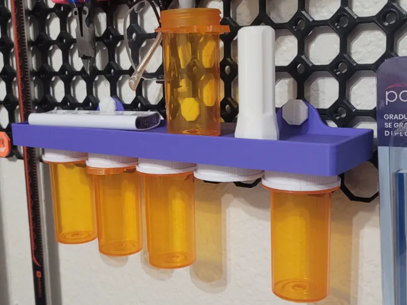 Multiboard Pill Bottle Storage Rack