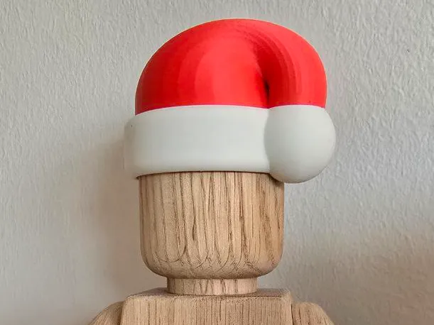 Santa Hat for Legos Wooden Minifigure 853967