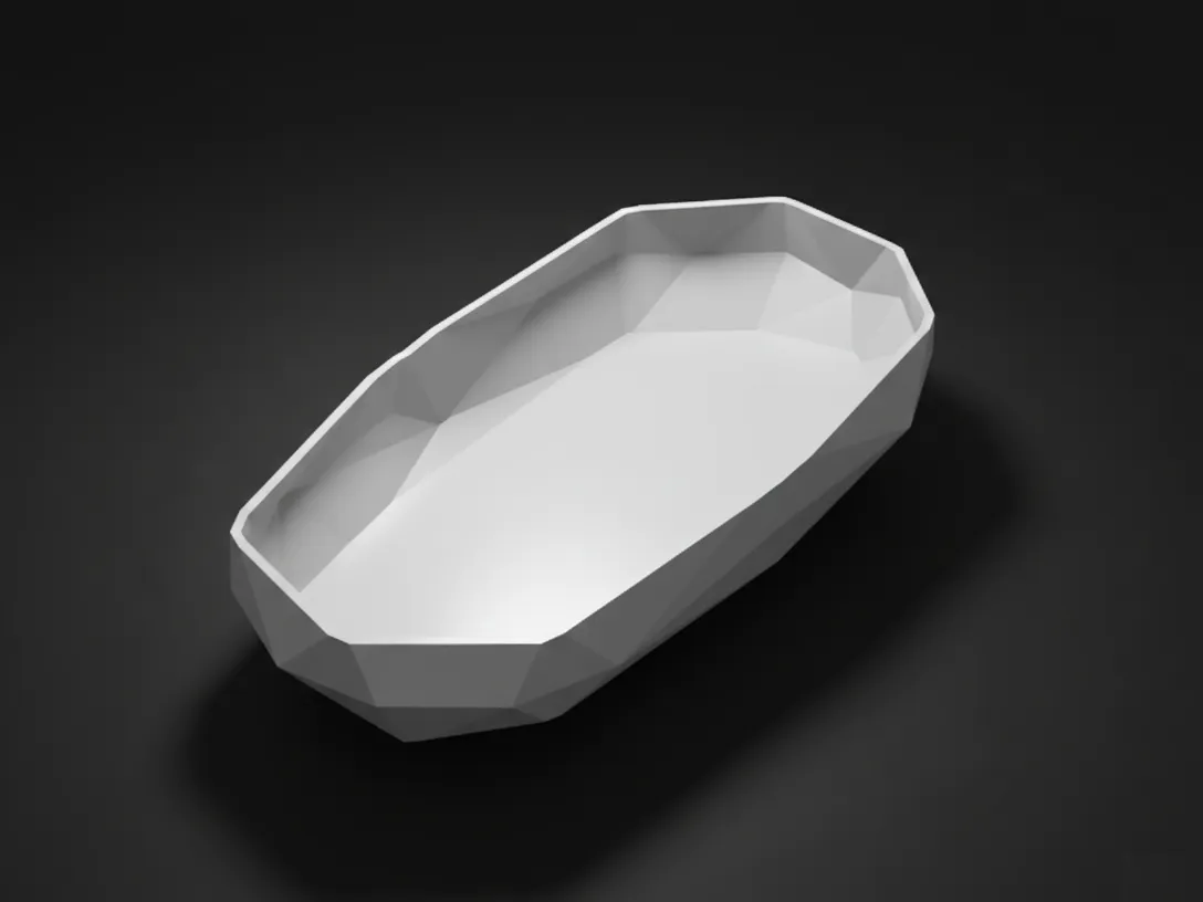 Low Poly Tray - Free 3D Print Model - MakerWorld