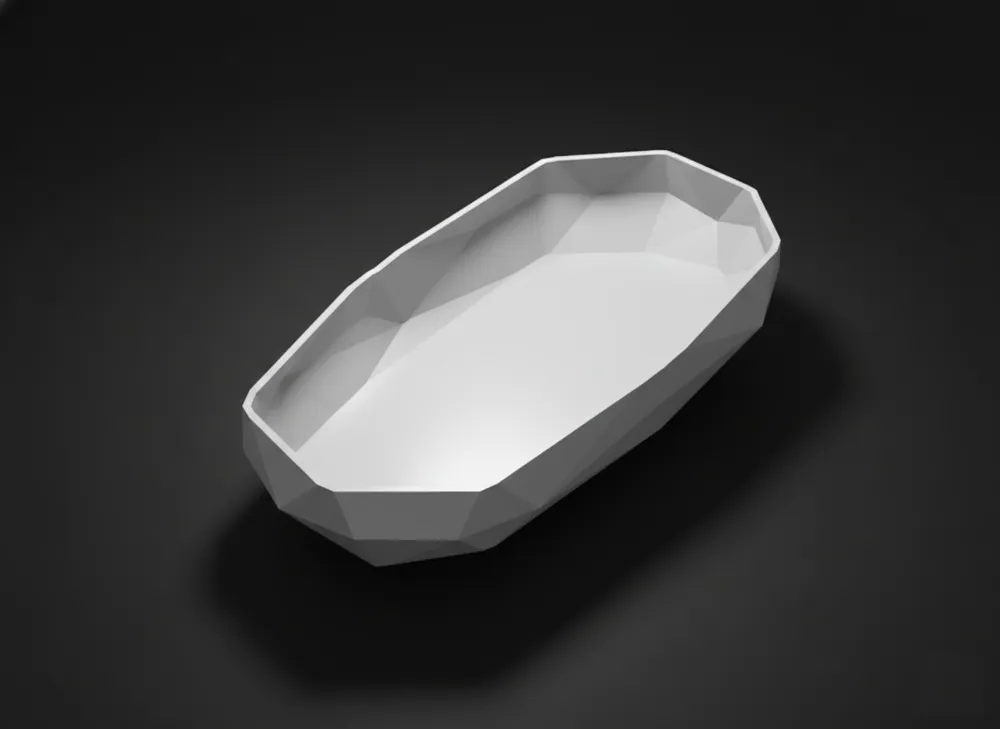 Low Poly Tray - Free 3D Print Model - MakerWorld