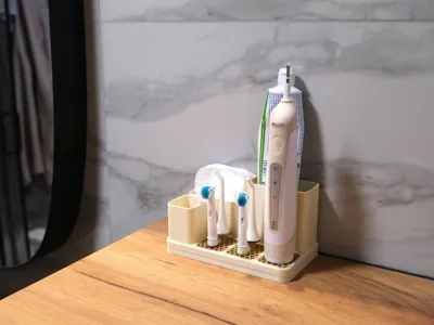 Modular Honeycomb Bathroom Organizer
