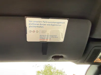 Car Sun Visor Card Holder