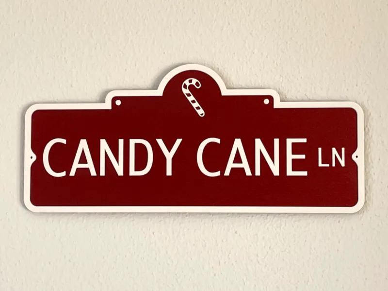 Christmas street sign - Candy Cane LN