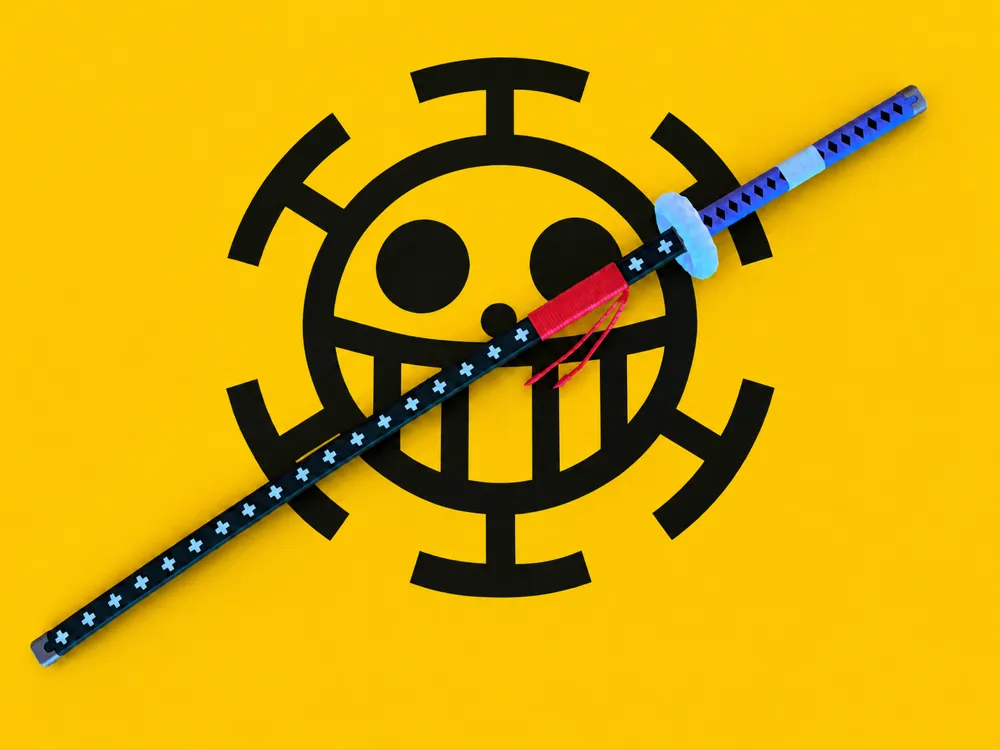 Accesorio para impresora 3D: Kikoku - Trafalgar Law´s sword (NO AMS). Referencia del modelo original.