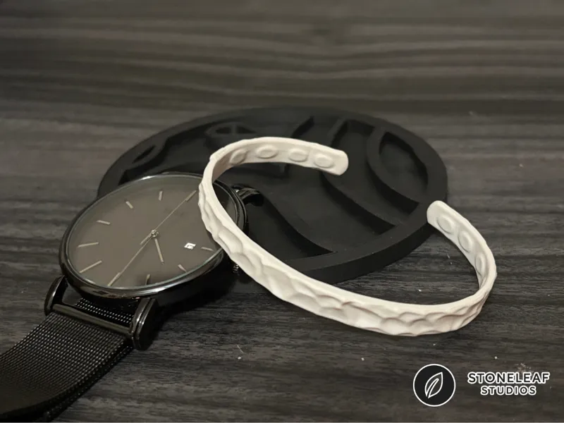 Modern Hammered Bracelet